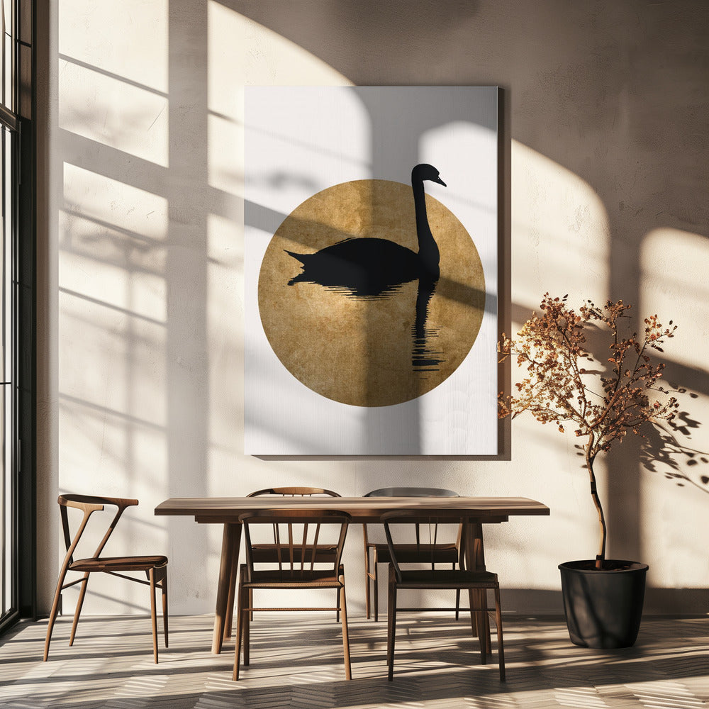 The Swan Gold | Canvas