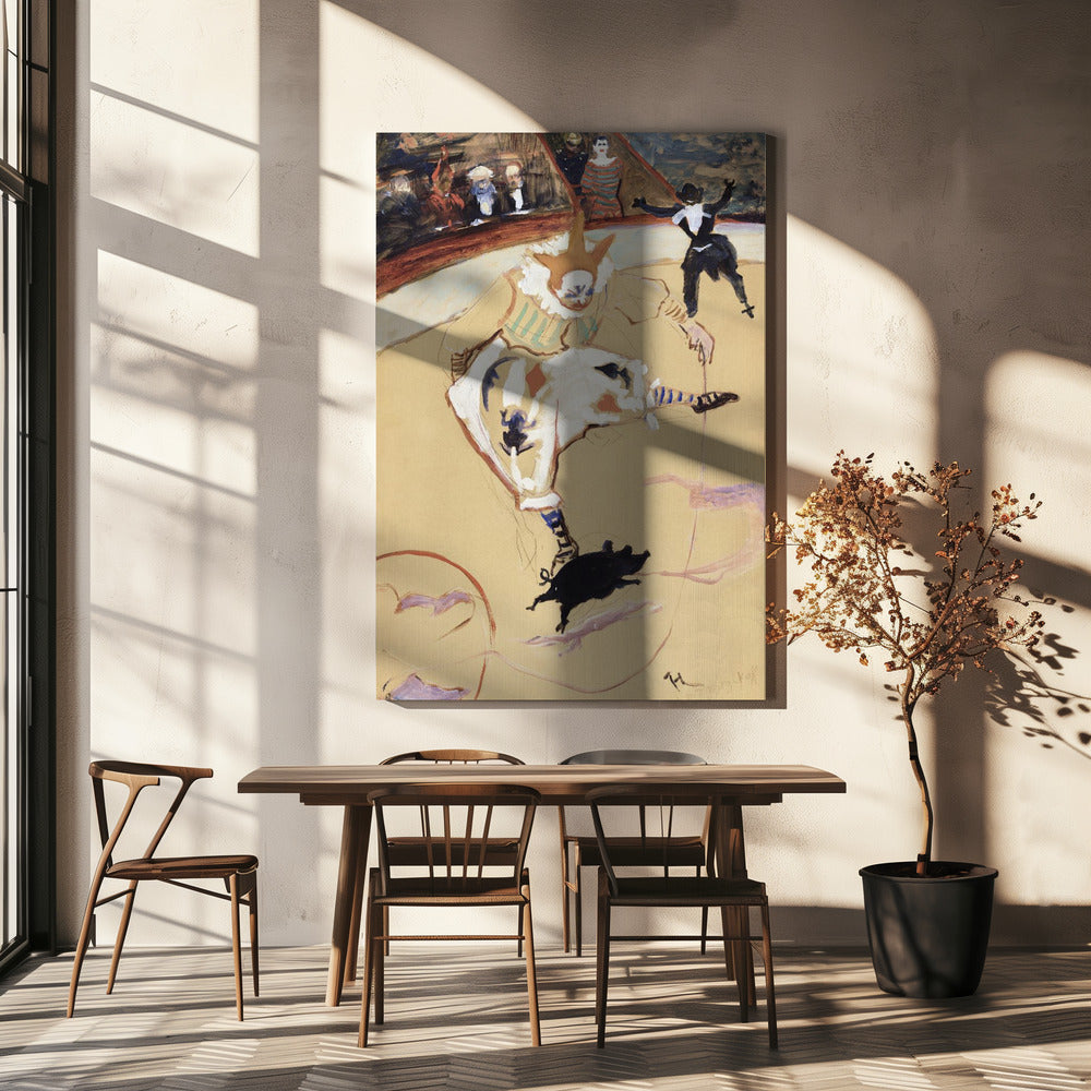 At the Circus Fernando Medrano With a Piglet (ca. 1889) | Canvas