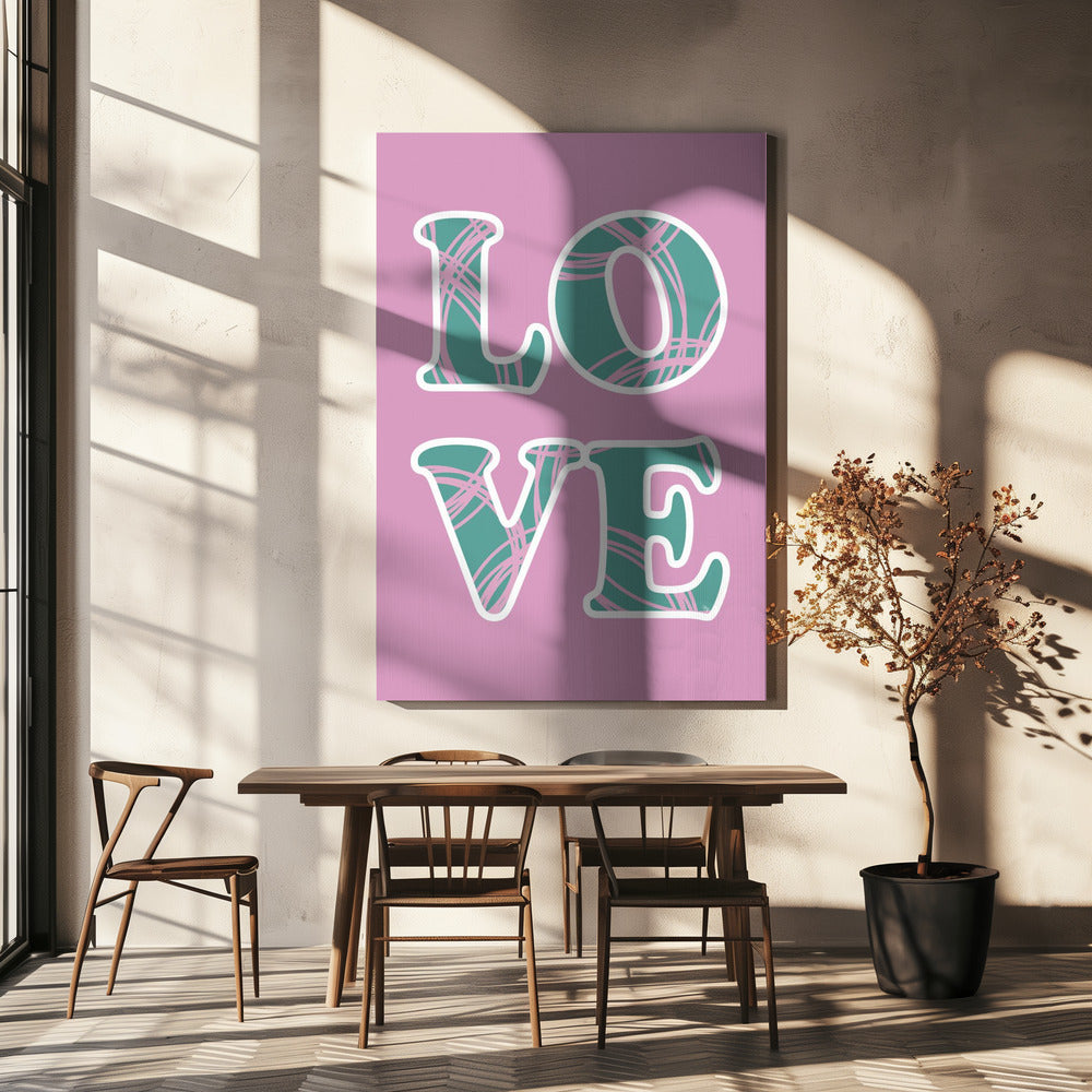 Bold Love Lines | Canvas