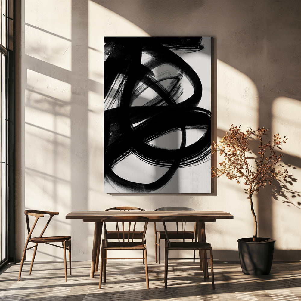 Abstract Brush Strokes 5 A1 | Canvas