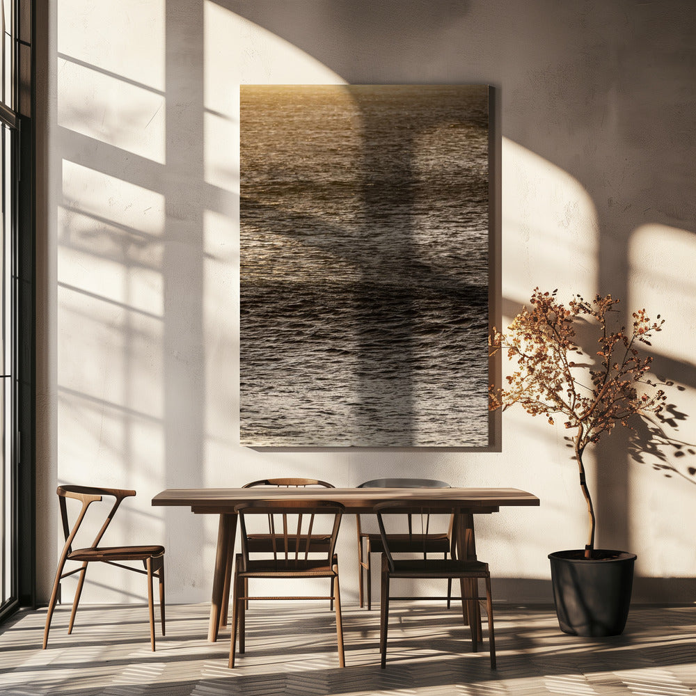 Golden Tide Ripples | Canvas