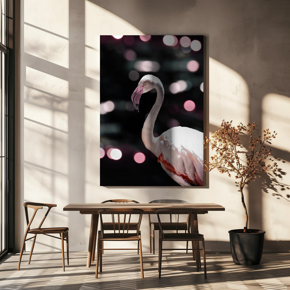 Flamingo Elegance | Canvas
