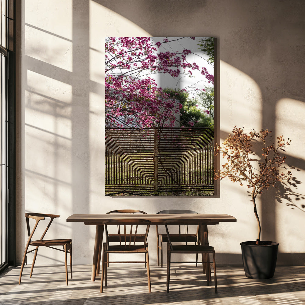 Blossoms Beyond Bars | Canvas