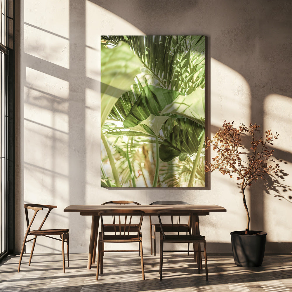 Sunlit Jungle Greens | Canvas