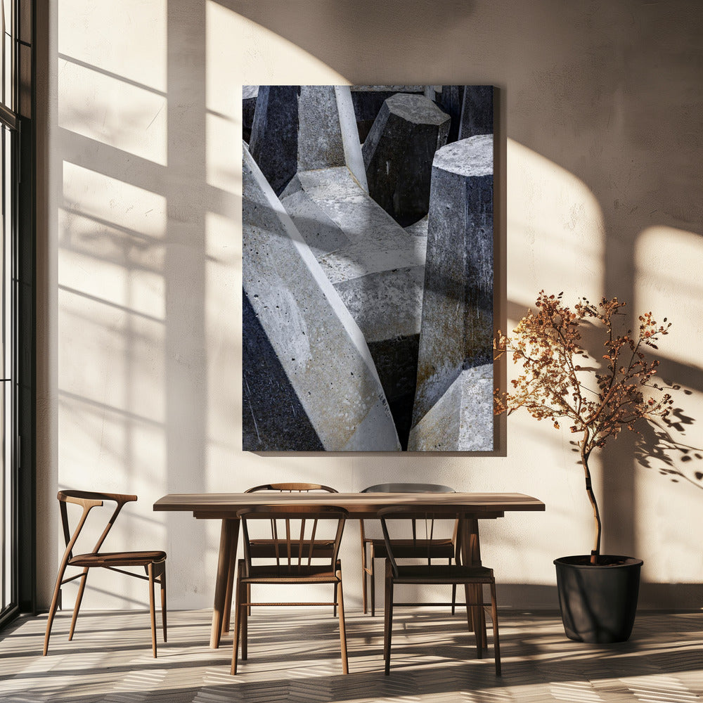 Concrete Forms Maze | Canvas
