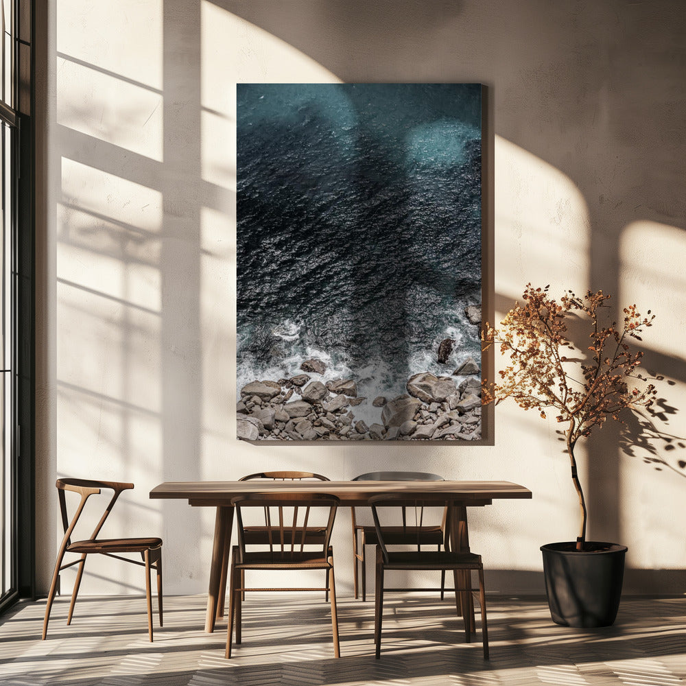 Rocky Coastline Waves | Canvas