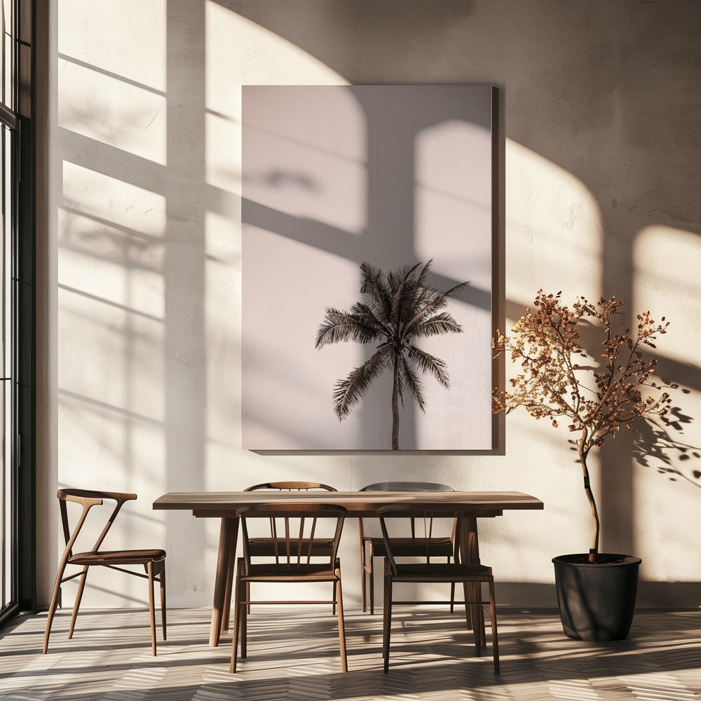 Pink Palm Serenity | Canvas