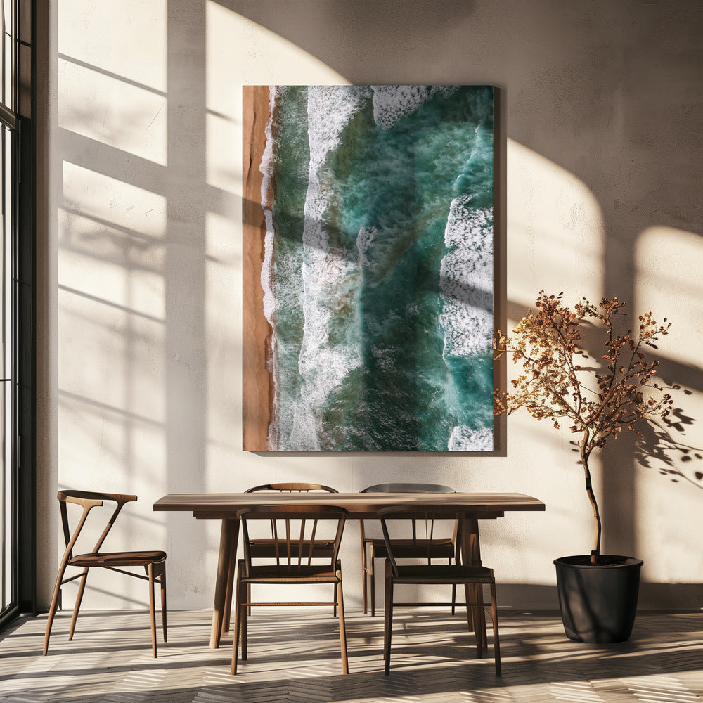 Waves Embrace Shore | Canvas