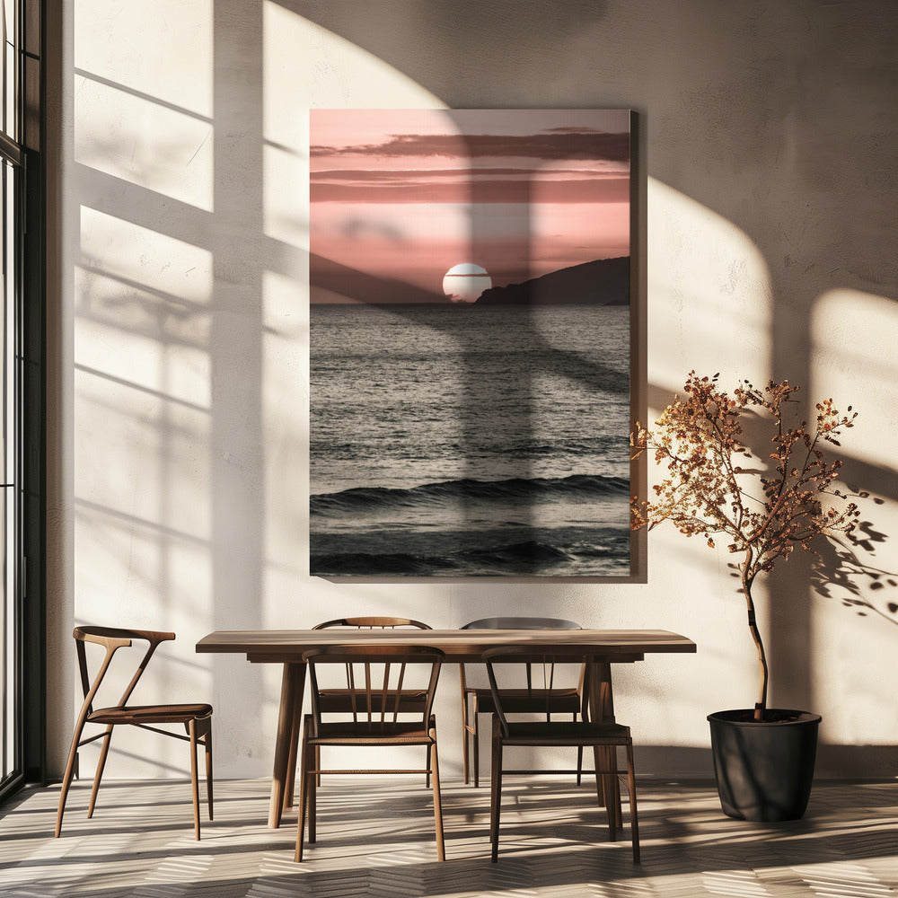 Crimson Horizon | Canvas