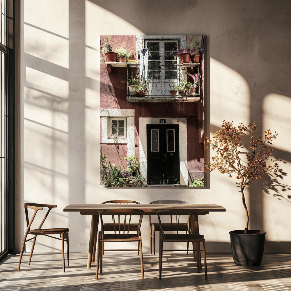 Charming Balcony Scene | Canvas