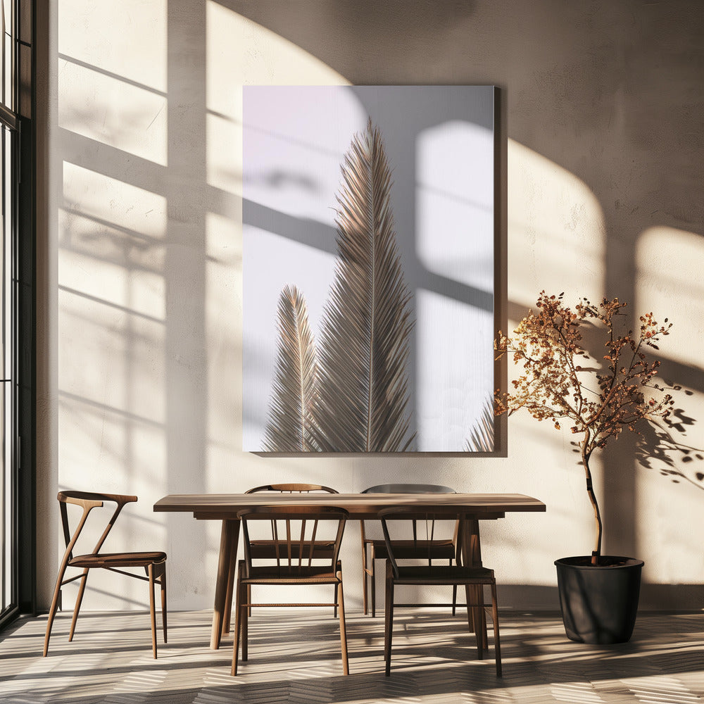 Golden Fronds Skyward | Canvas