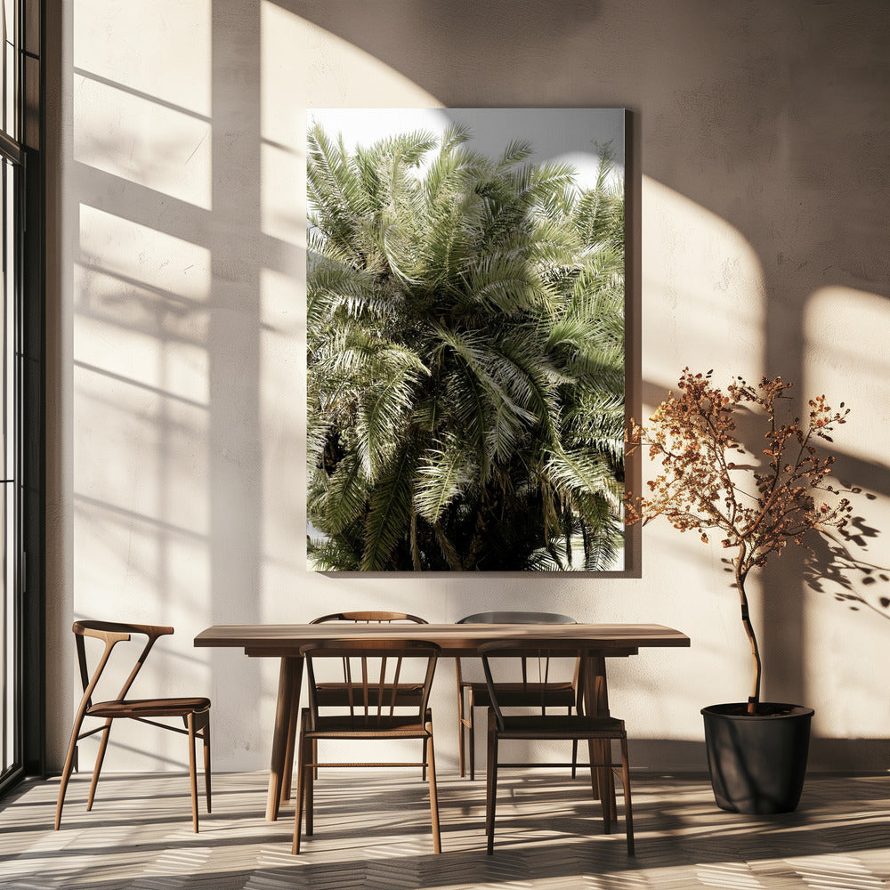 Verdant Palm Waves | Canvas