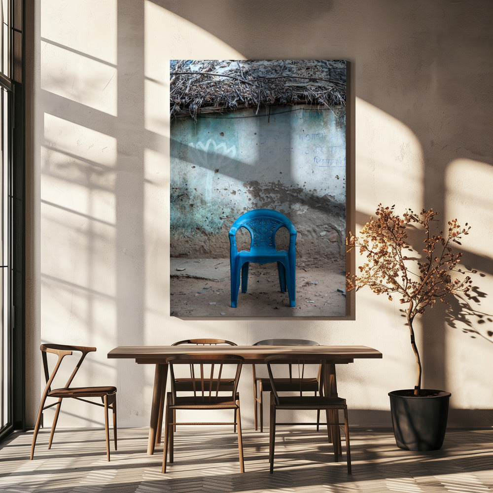 Lonely Blue Chair | Canvas