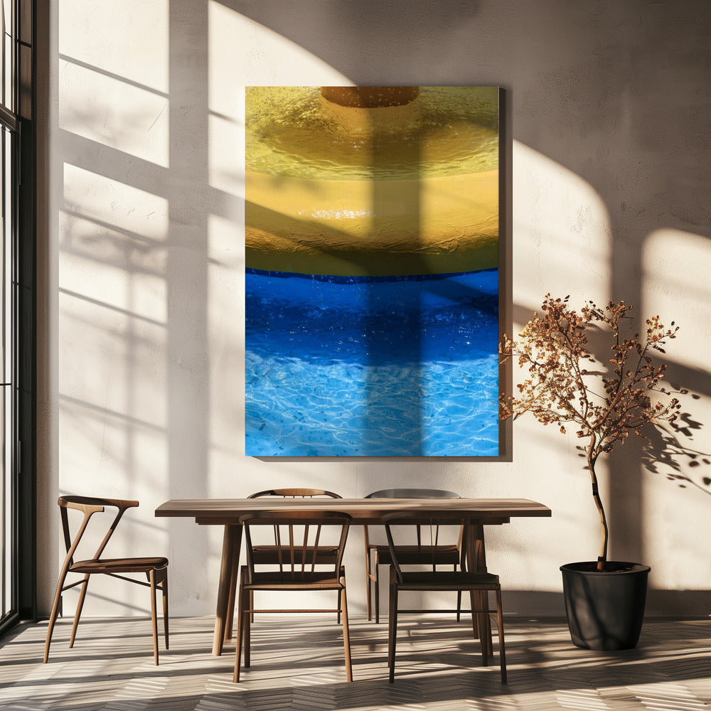 Yellow And Blue Bands | Canvas