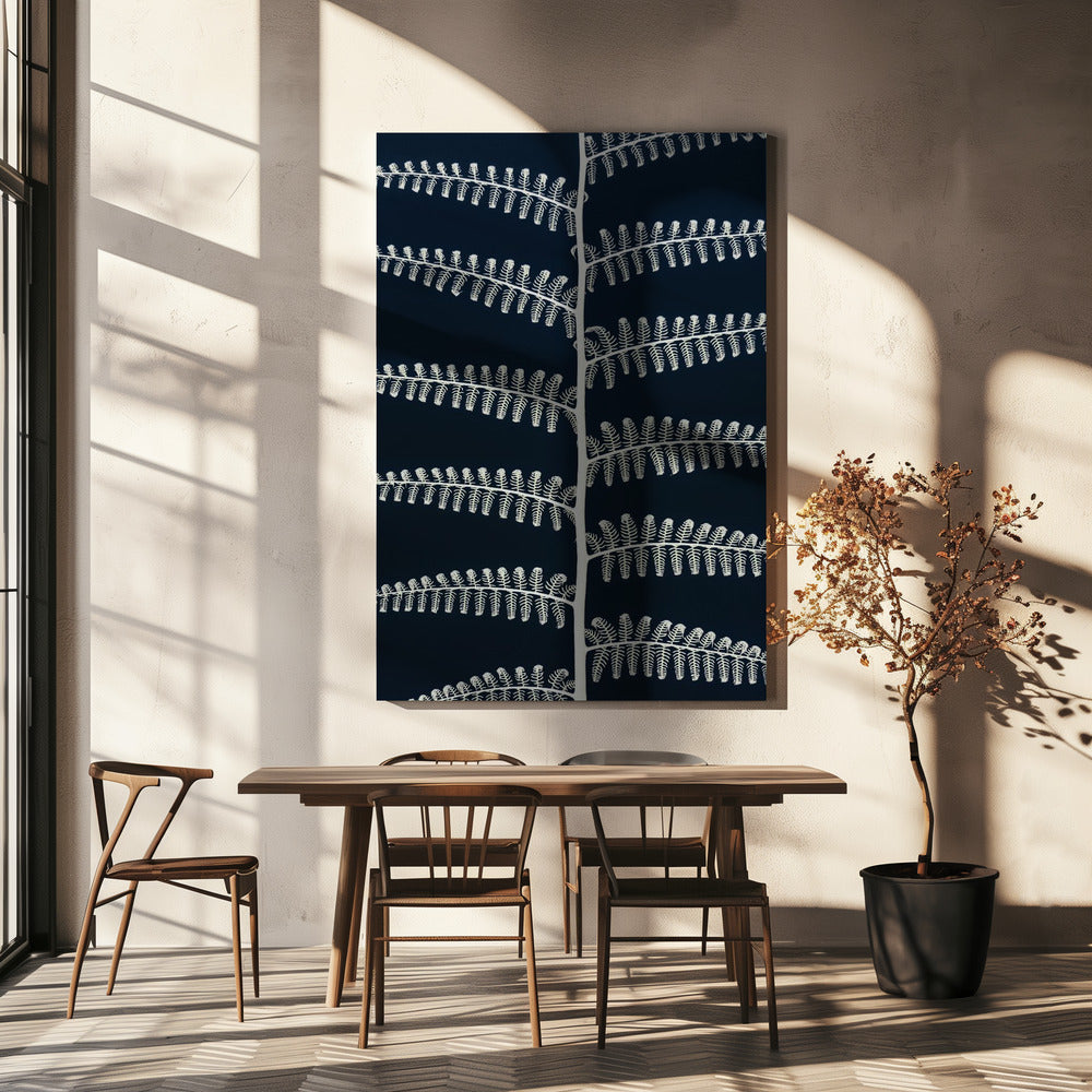 White Fern Patterns | Canvas