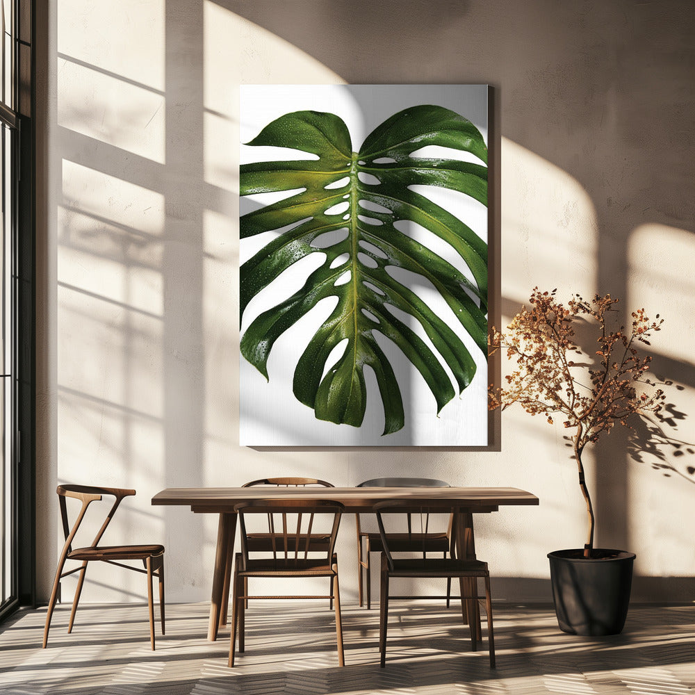 Verdant Monstera Leaf | Canvas