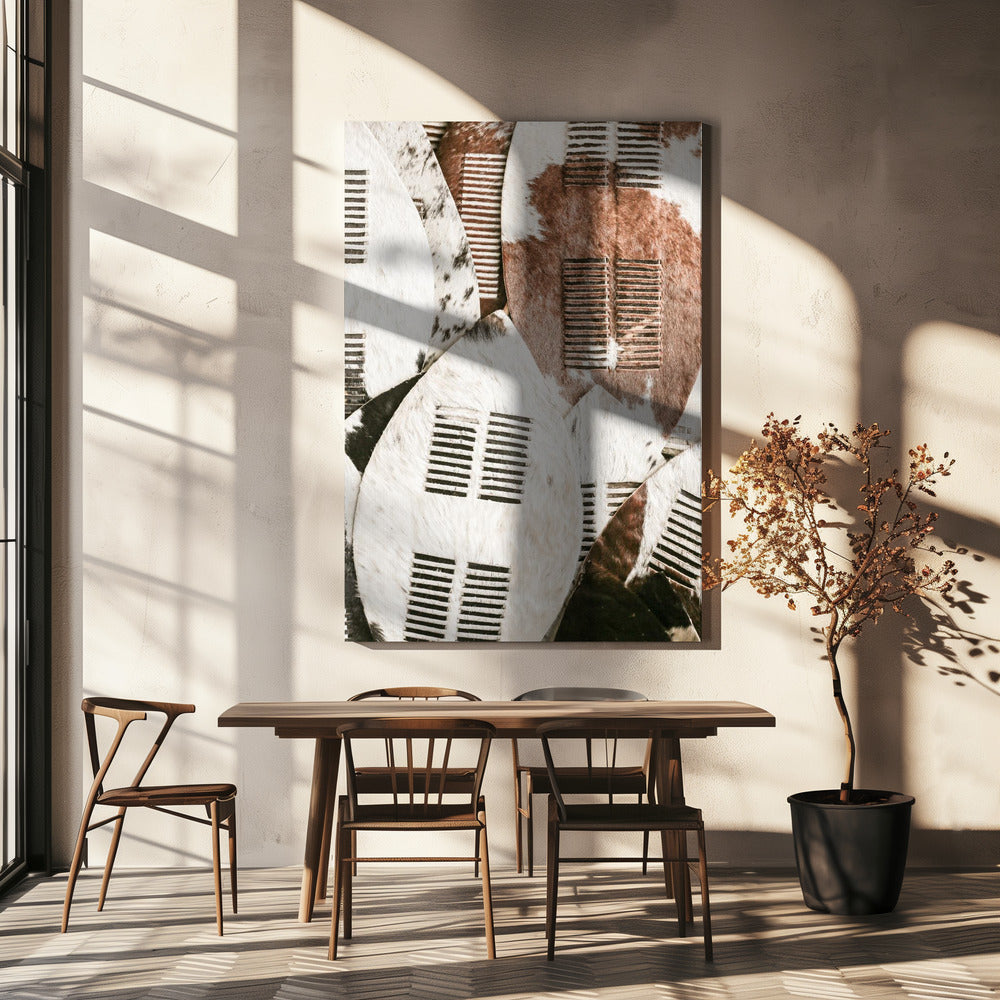 Tribal Hide Shields | Canvas