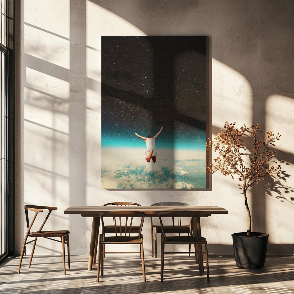 Falling With a Hidden Smile | Canvas