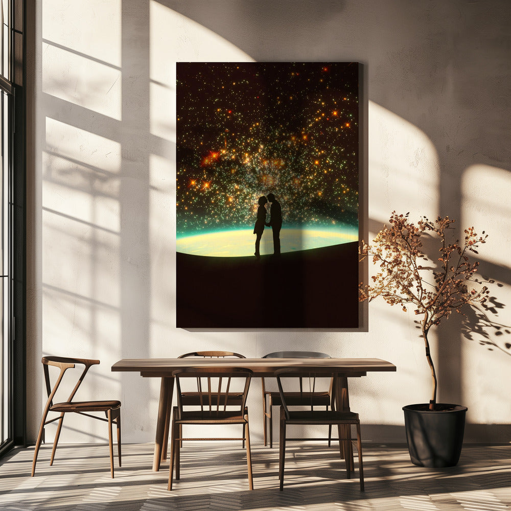 A Cosmic Kiss | Canvas