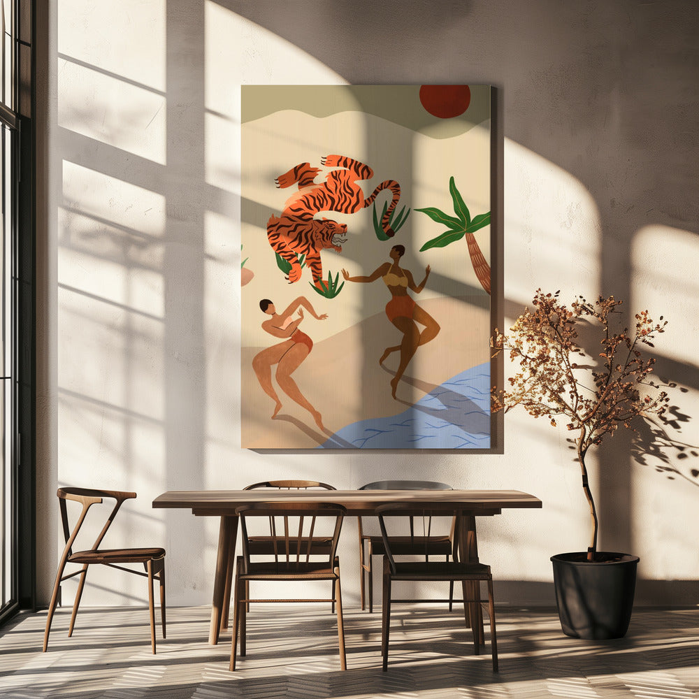 Dancing Tiger | Canvas