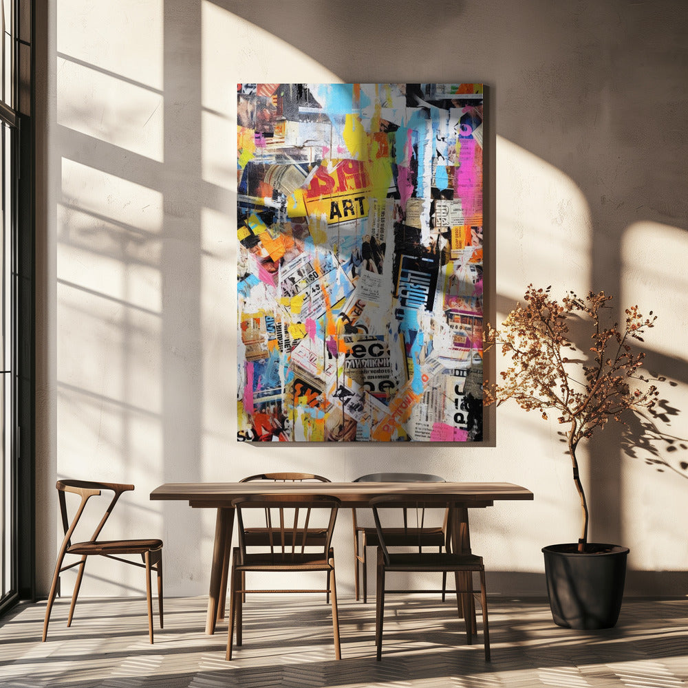 Urban Chaos Collage | Canvas