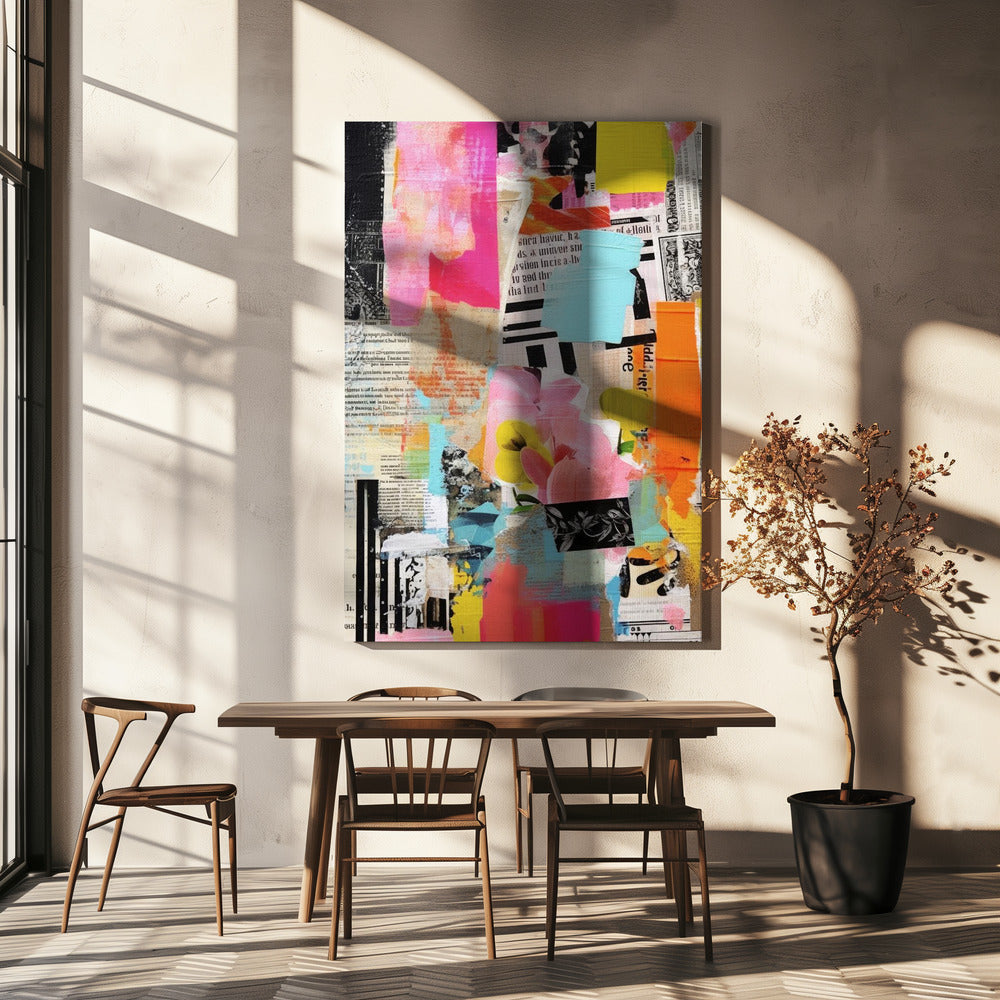 Urban Flower Collage | Canvas
