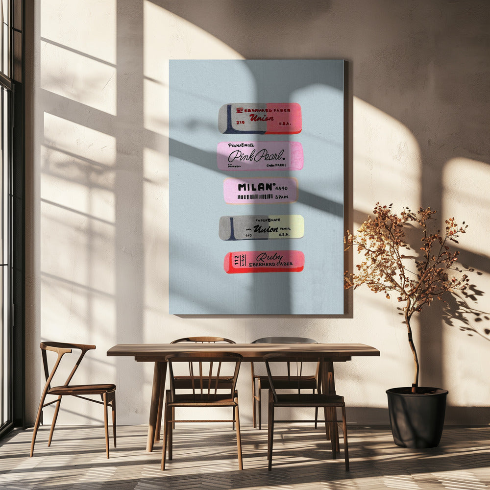 Erasers Art Print | Canvas