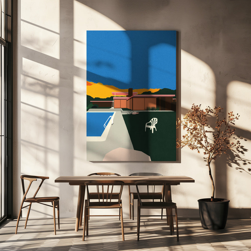 Kaufmann Desert House Poolside | Canvas