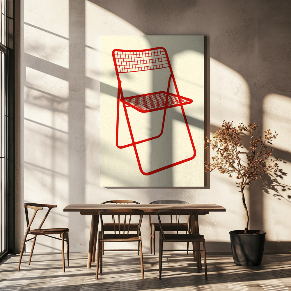 Ted Net Chair Red | Canvas