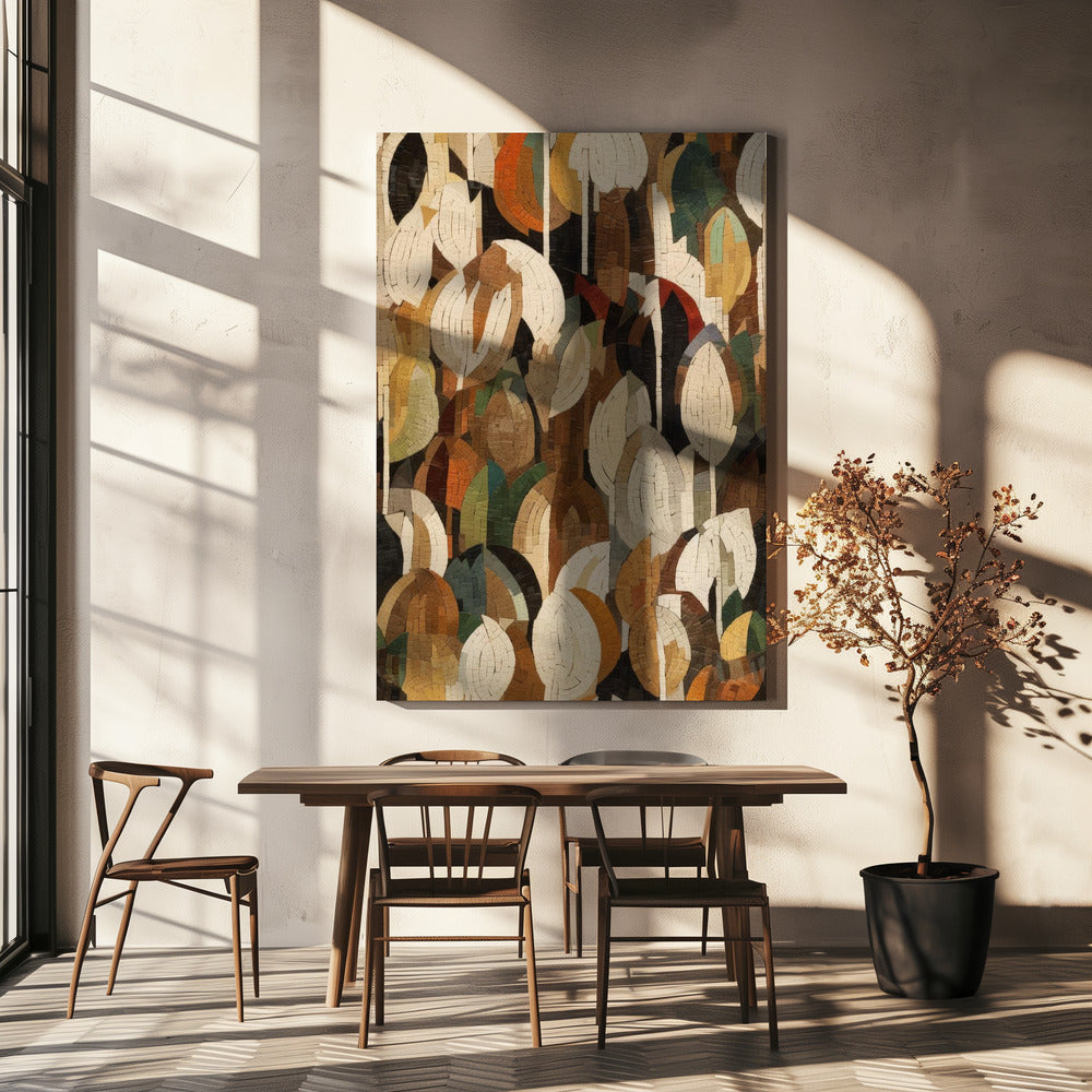 Mosaic Forest Vibrance | Canvas