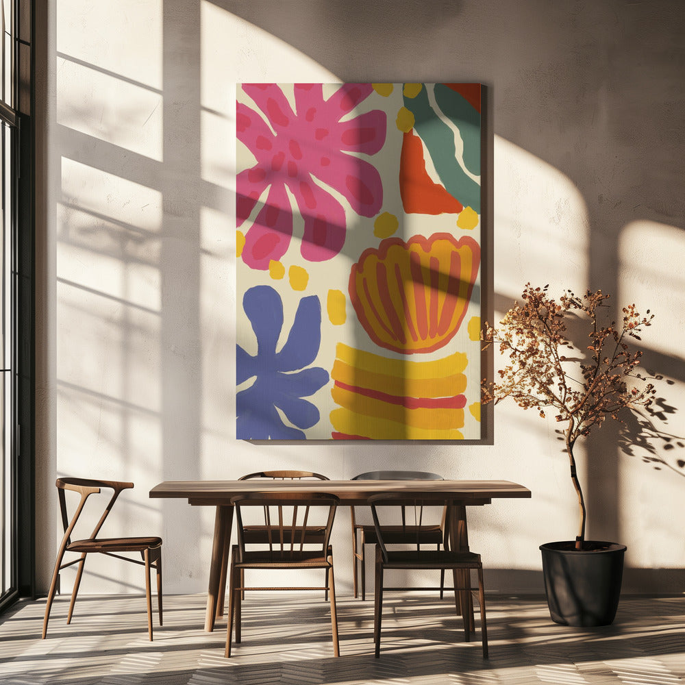 Vibrant Flora Dance | Canvas