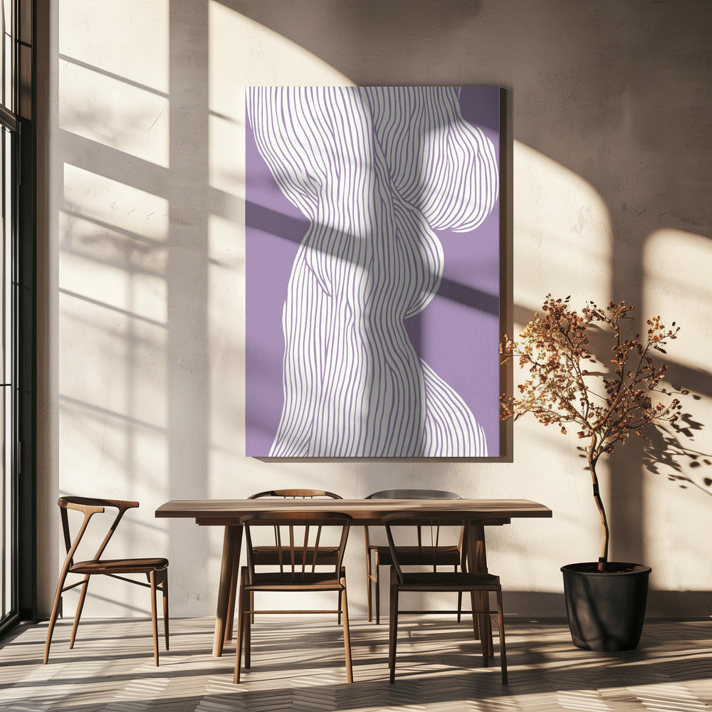 Curved Lines Flow | Canvas