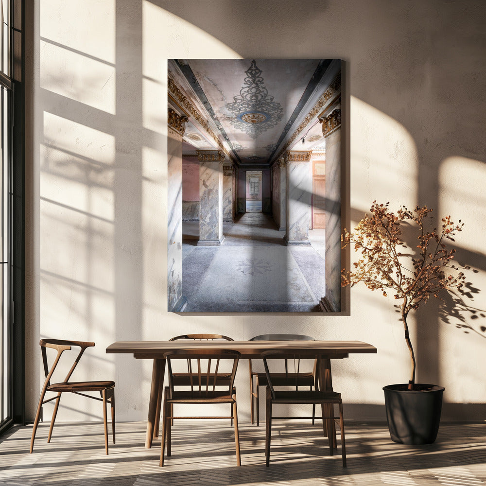Pastel Hallway | Canvas