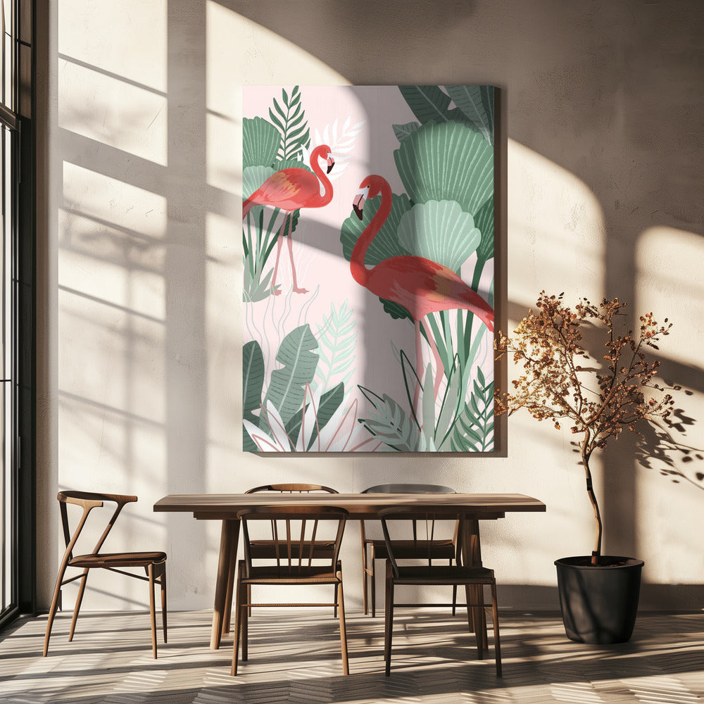 Flamingo Dreams | Canvas