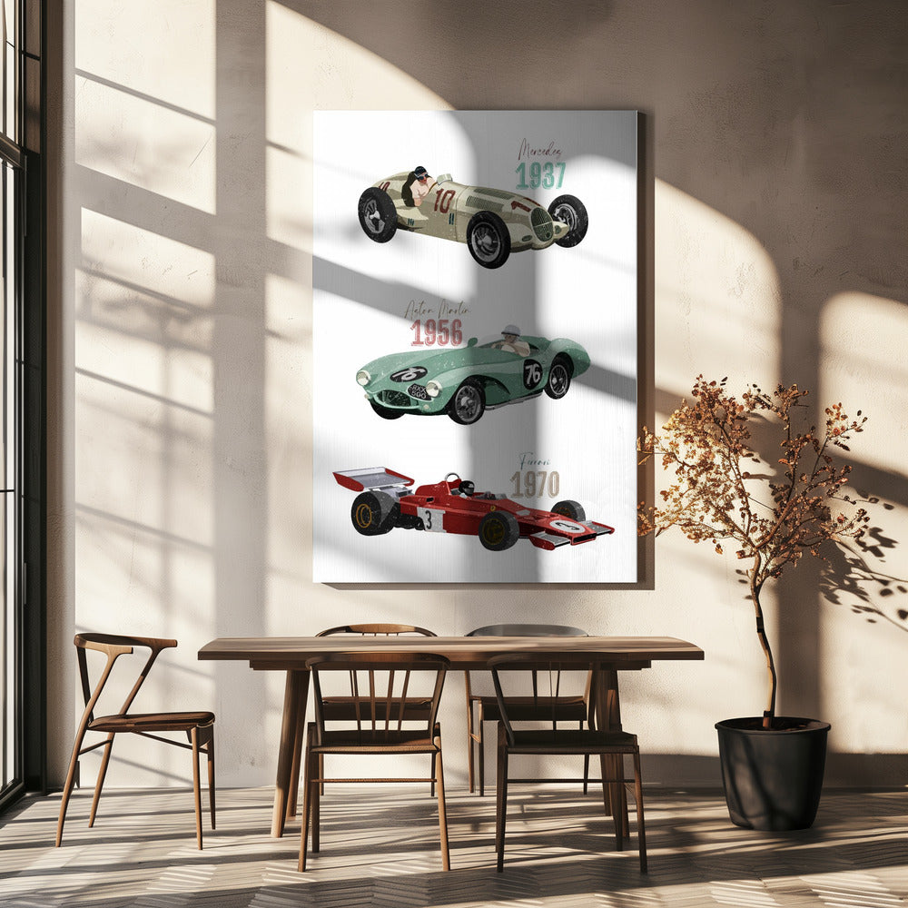 Vintage Racecars | Canvas