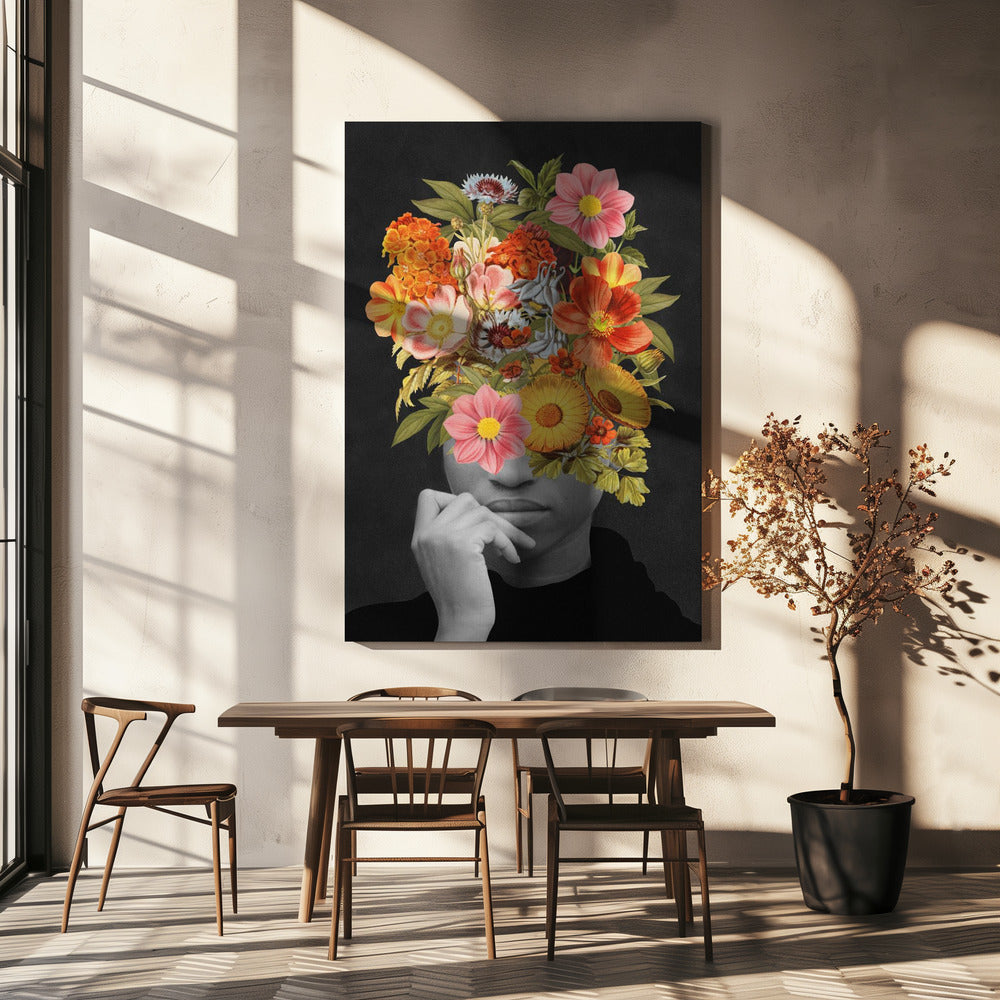 Colourful Vintage Bouquet | Canvas