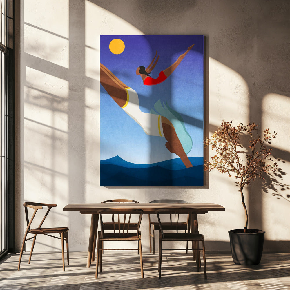 Graceful Dive | Canvas