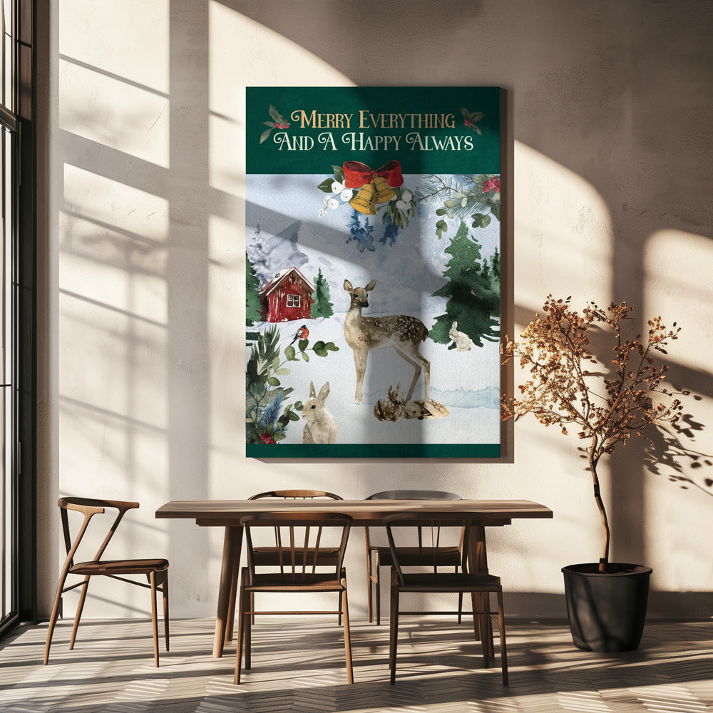 Merry Woodland Scene | Canvas