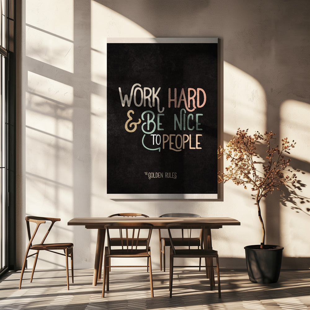 Golden Life Motto | Canvas