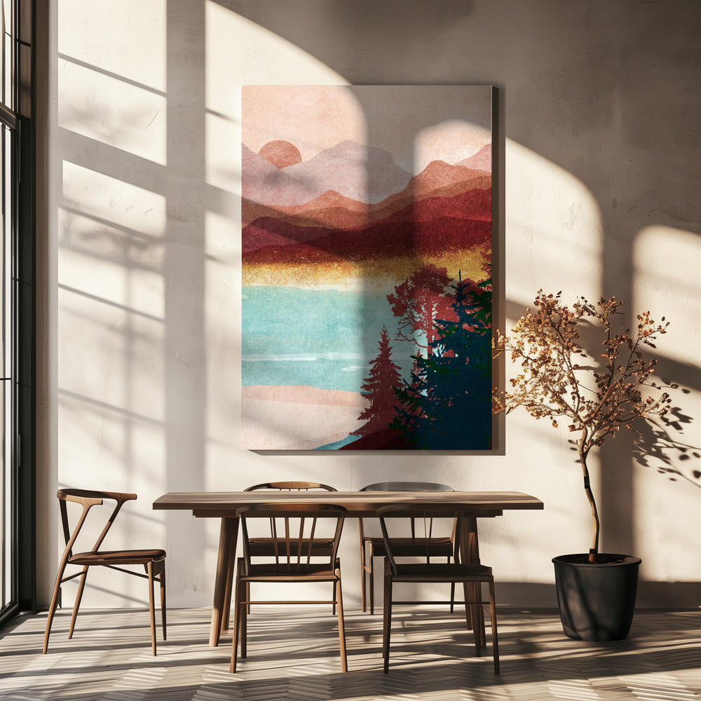 Misty Mountain Dawn | Canvas