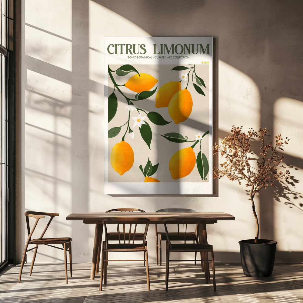 Golden Citrus Delight | Canvas