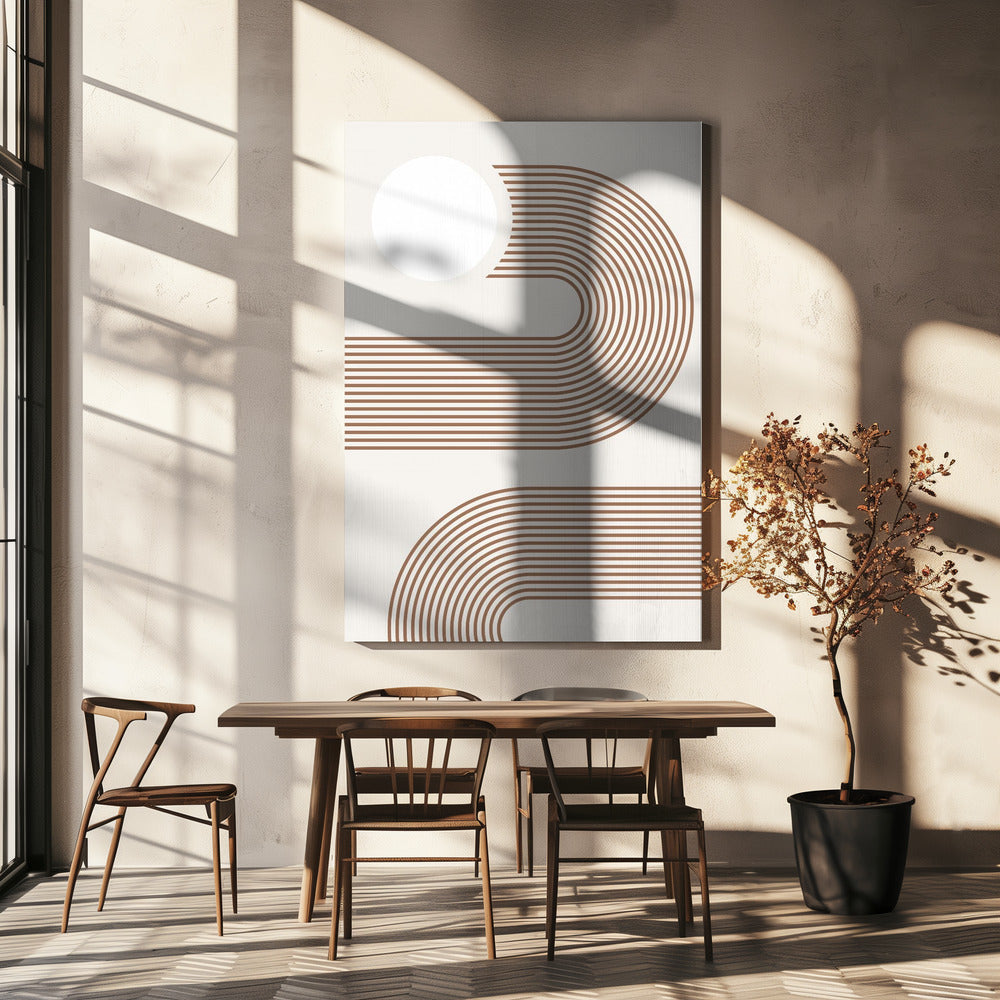 Beige Arc Poster | Canvas