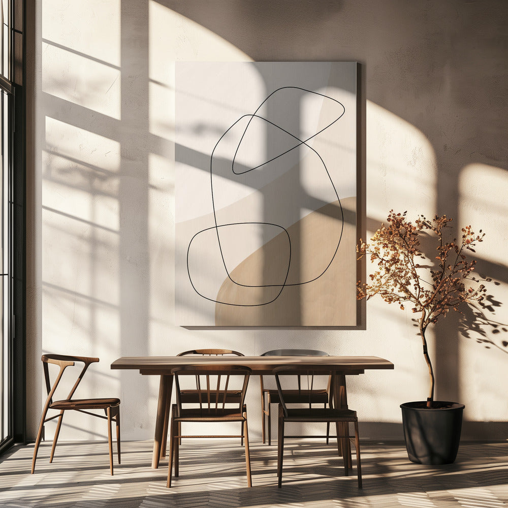 Graphic Shapes &amp; Lines Poster | Canvas