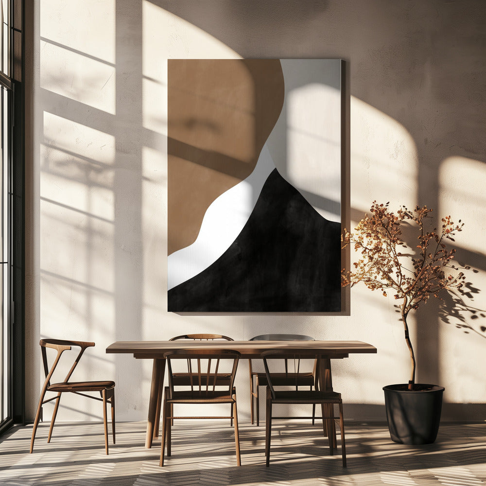 Abstract Beige and Brown Art | Canvas