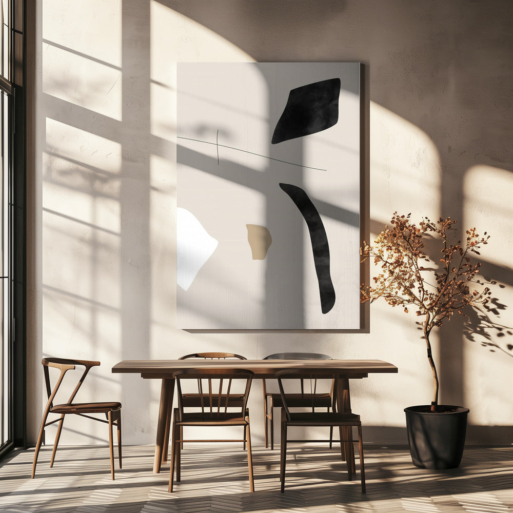 Graphic Shapes and Lines Poster | Canvas