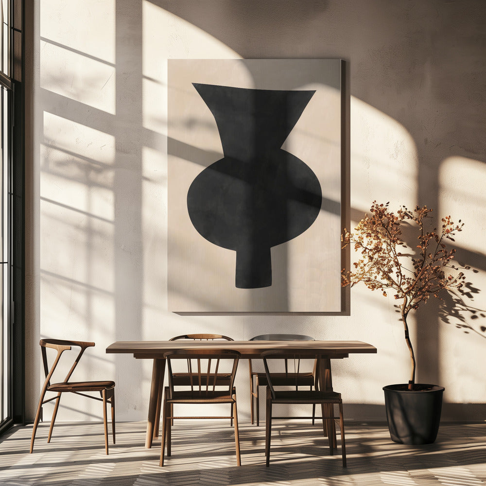 Abstract Vase Silhouette | Canvas