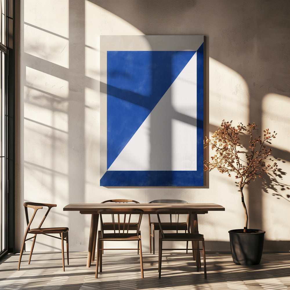 Blue Geometric Play | Canvas