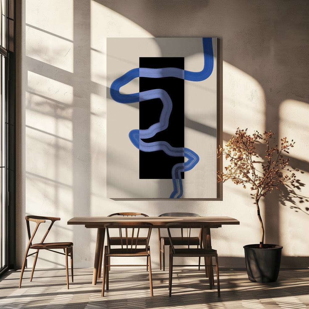 Blue Pathway Flow | Canvas