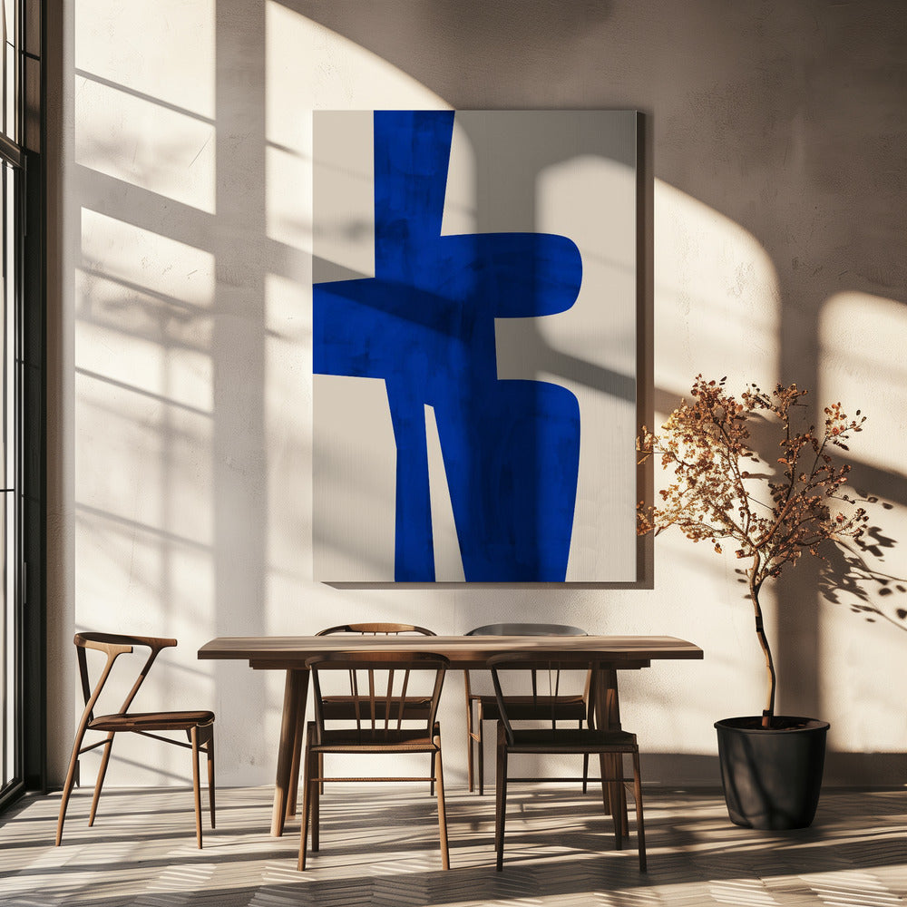 Blue Harmony Shape | Canvas