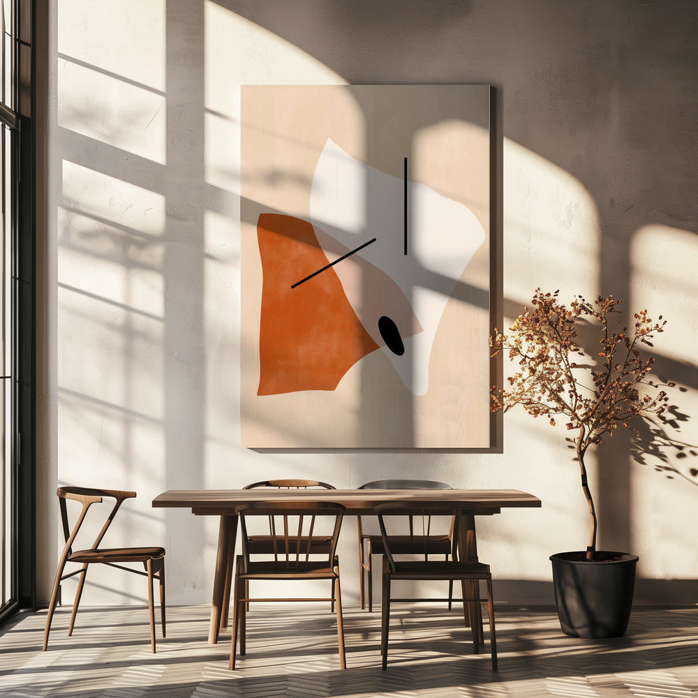 Geometric Shapes In Earthy Tones | Canvas